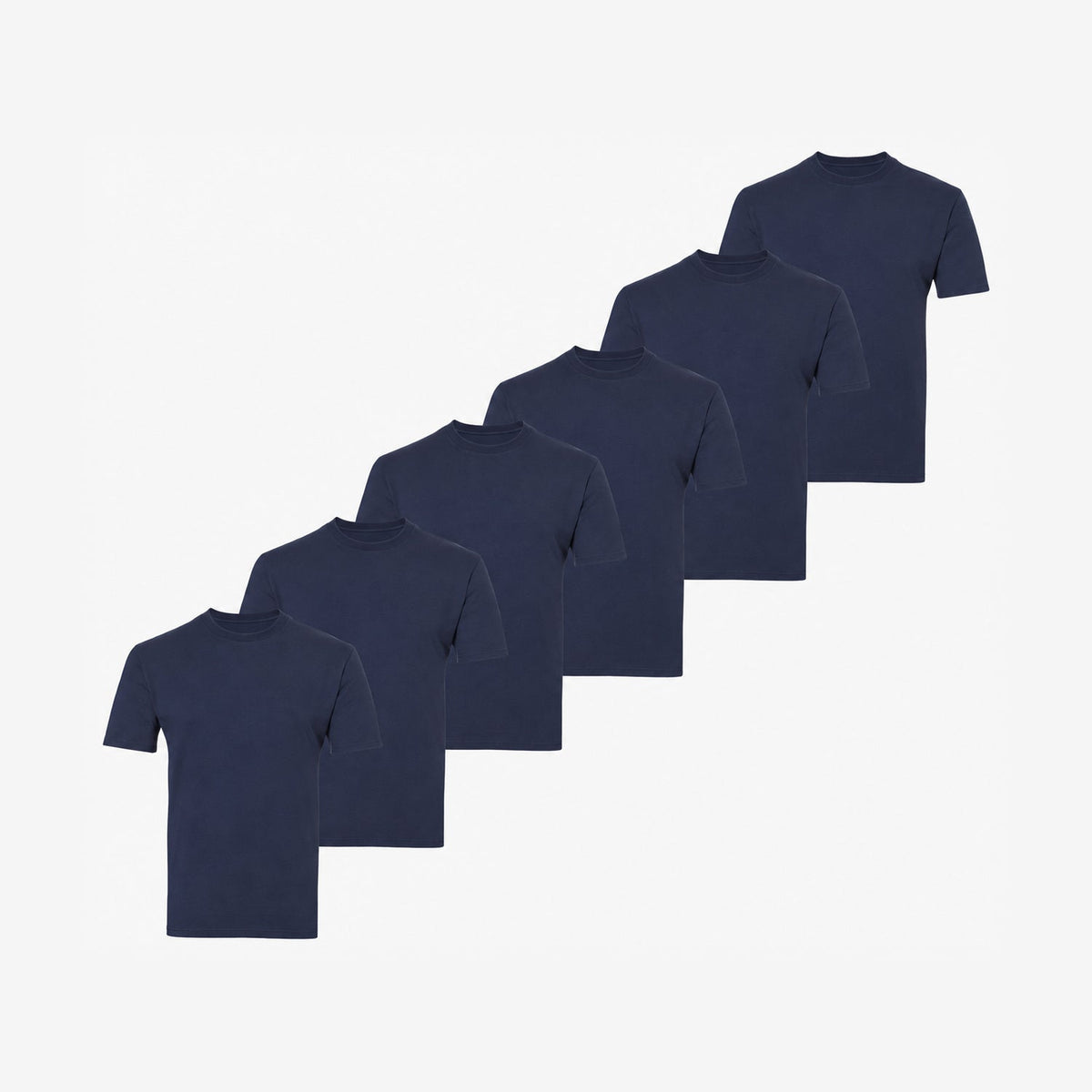 Bamboo T-Shirt (Regular Fit) 6-Pack for men, navy-blue