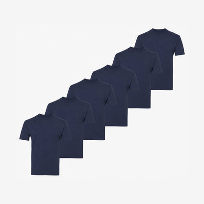 Bamboo T-Shirt (Regular Fit) 6-Pack for men, navy-blue