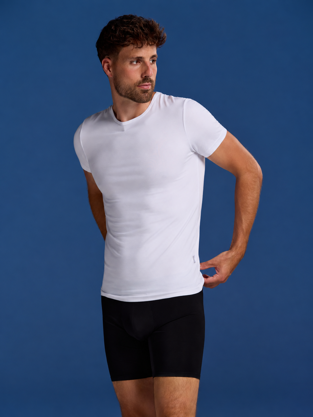Bamboo Undershirts Round-neck 4-Pack for men, view 8