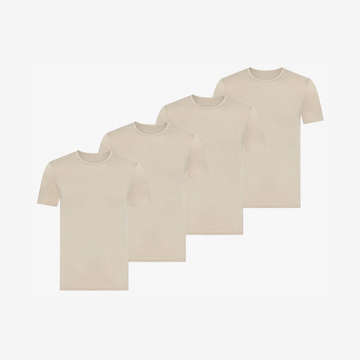 Bamboo Undershirts Round-neck 4-Pack for men, view 3