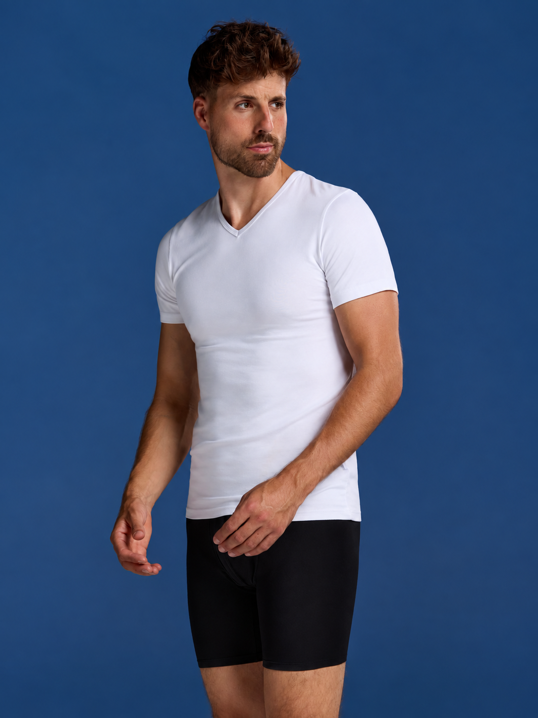 Bamboo Undershirts V-neck 8-Pack for men, view 4