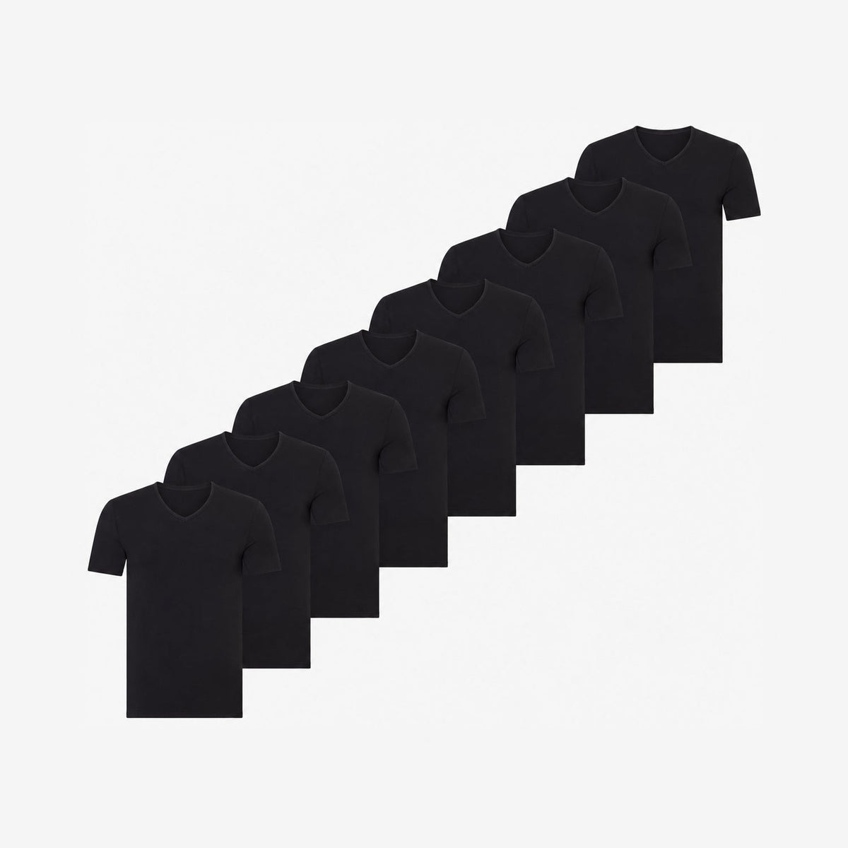 Bamboo Undershirts V-neck 8-Pack for men, view 2