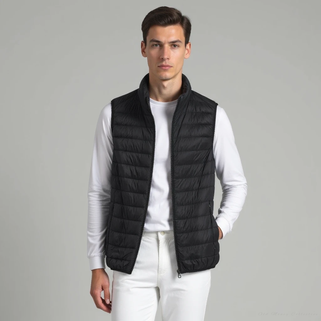 Cortina Puffer Gilet for men, black