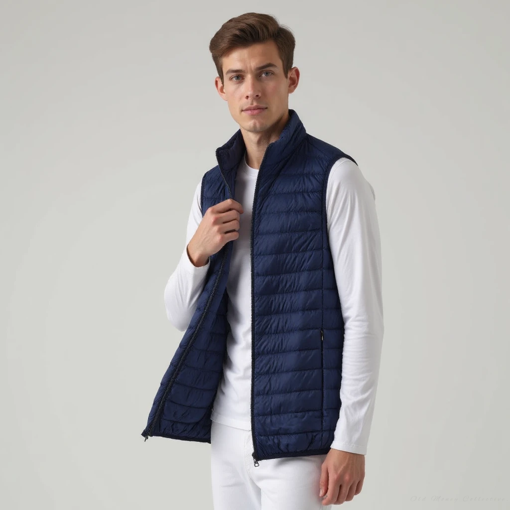 Cortina Puffer Gilet for men, navy