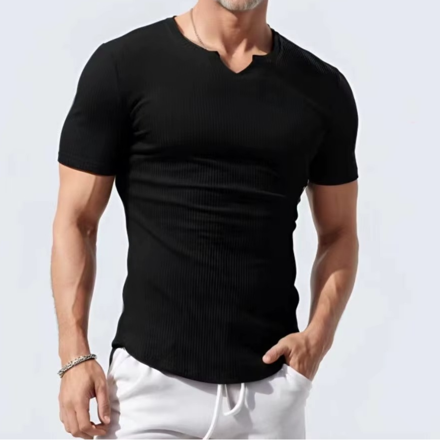 Men's Slim Fit V-Neck Sports T-Shirt for men, view 9