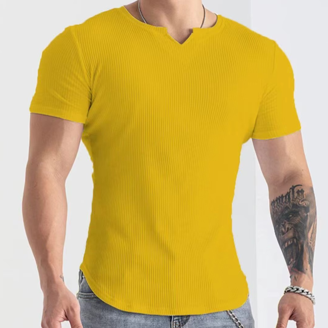 Men's Slim Fit V-Neck Sports T-Shirt for men, view 6