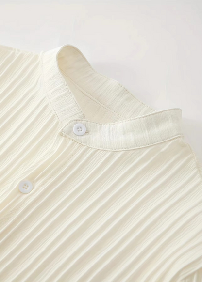 Men's Summer White Striped Two-Piece Set for men, view 7