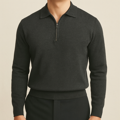 Essential Luxe Zip Sweater for men, view 4