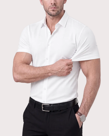 Short Sleeve Stretch Dress Shirt for men, view 4