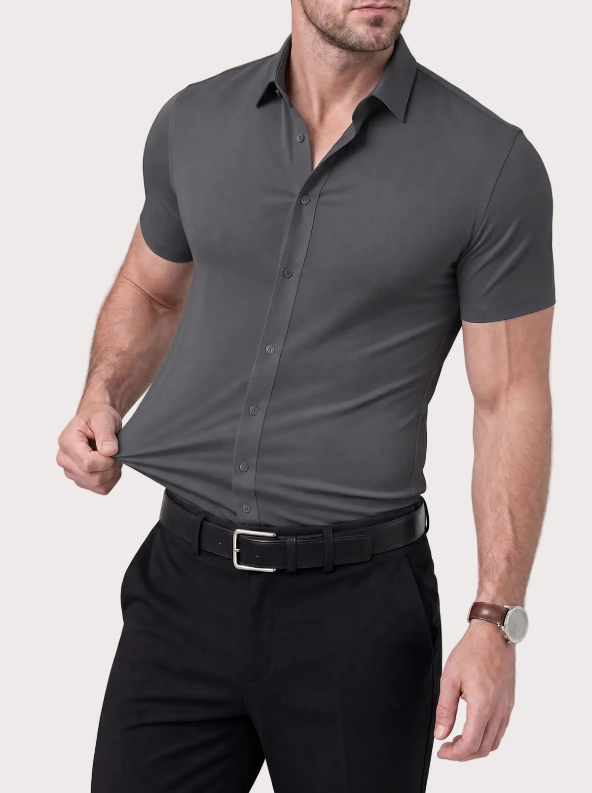 Short Sleeve Stretch Dress Shirt for men, view 18