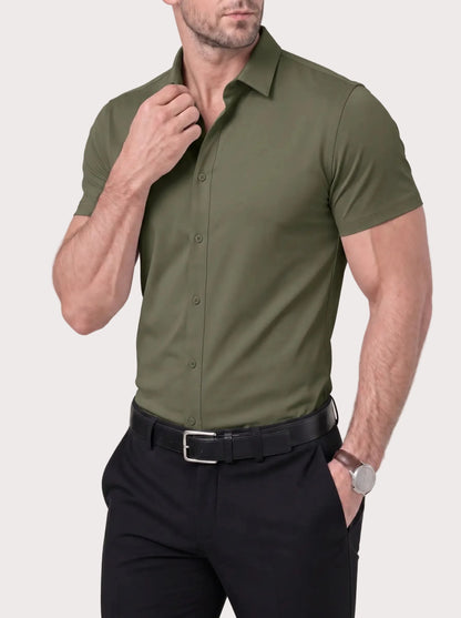 Short Sleeve Stretch Dress Shirt for men, view 21