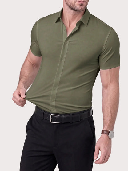 Short Sleeve Stretch Dress Shirt for men, view 23