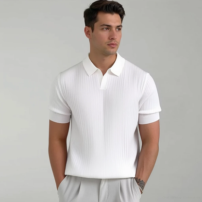 Portofino Silk Mesh T-Shirt for men, white
