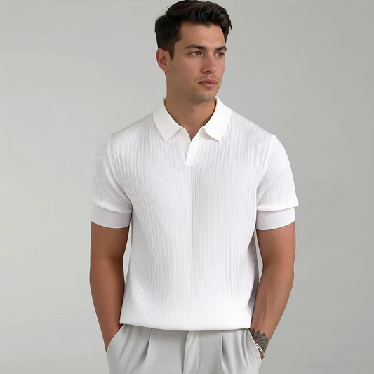 Portofino Silk Mesh T-Shirt for men, white