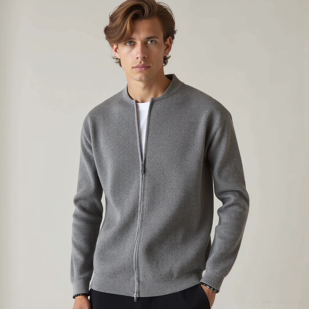 Premium Cotton Gilet for men, gray