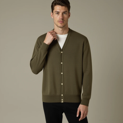 Premium Wool Gilet for men, green