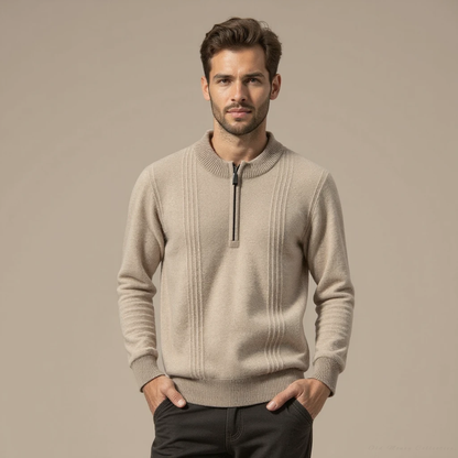 Sorrento Cashmere Cardigan for men, beige