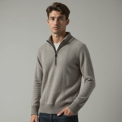 Sorrento Cashmere Cardigan for men, gray