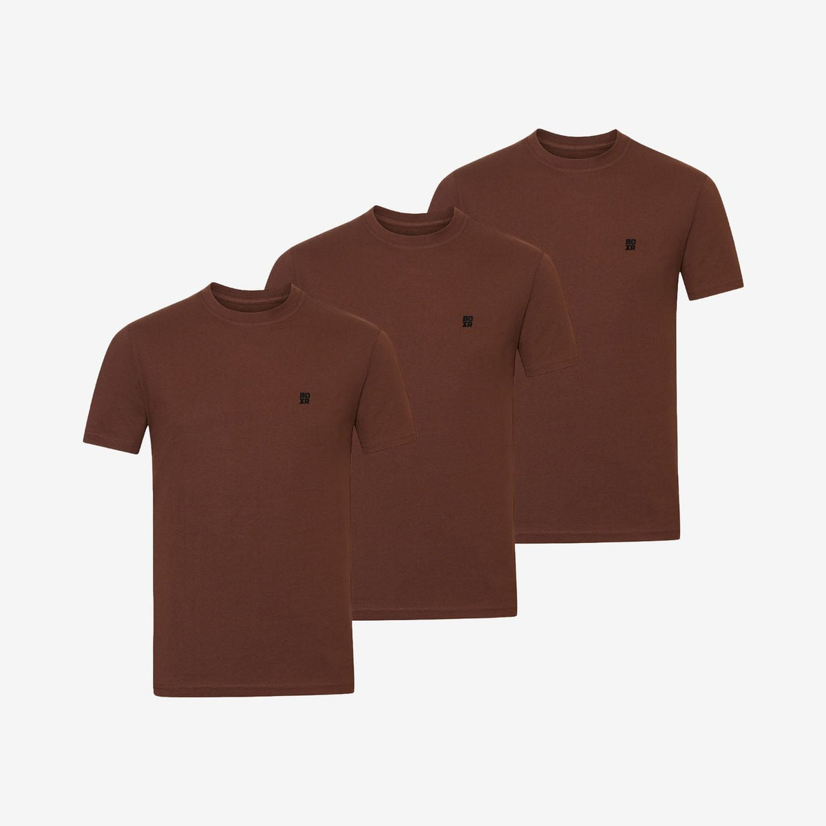 Bamboo T-Shirt (Regular Fit) 3-Pack for men, brown