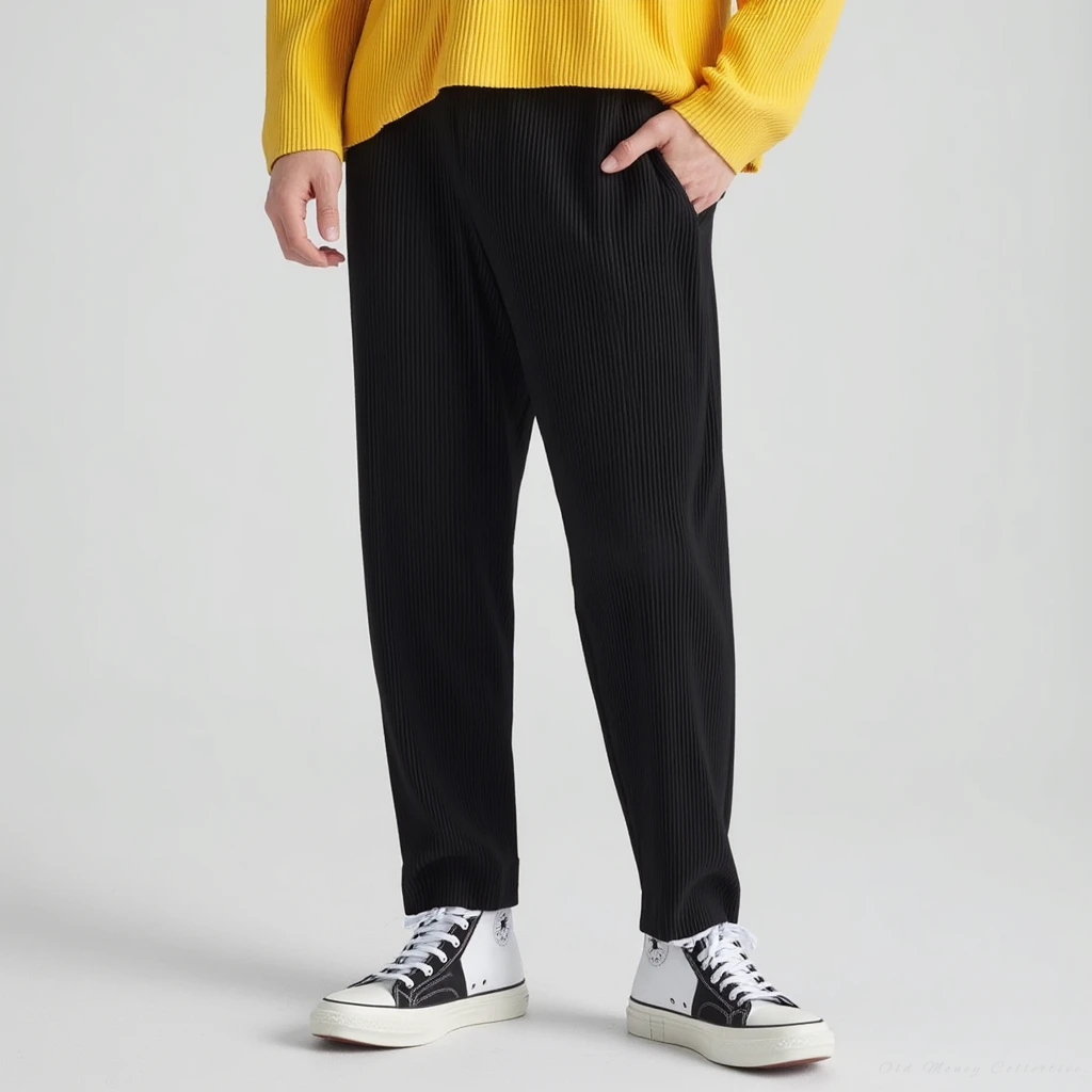 Texture Cotton Pantalon for men, view 3