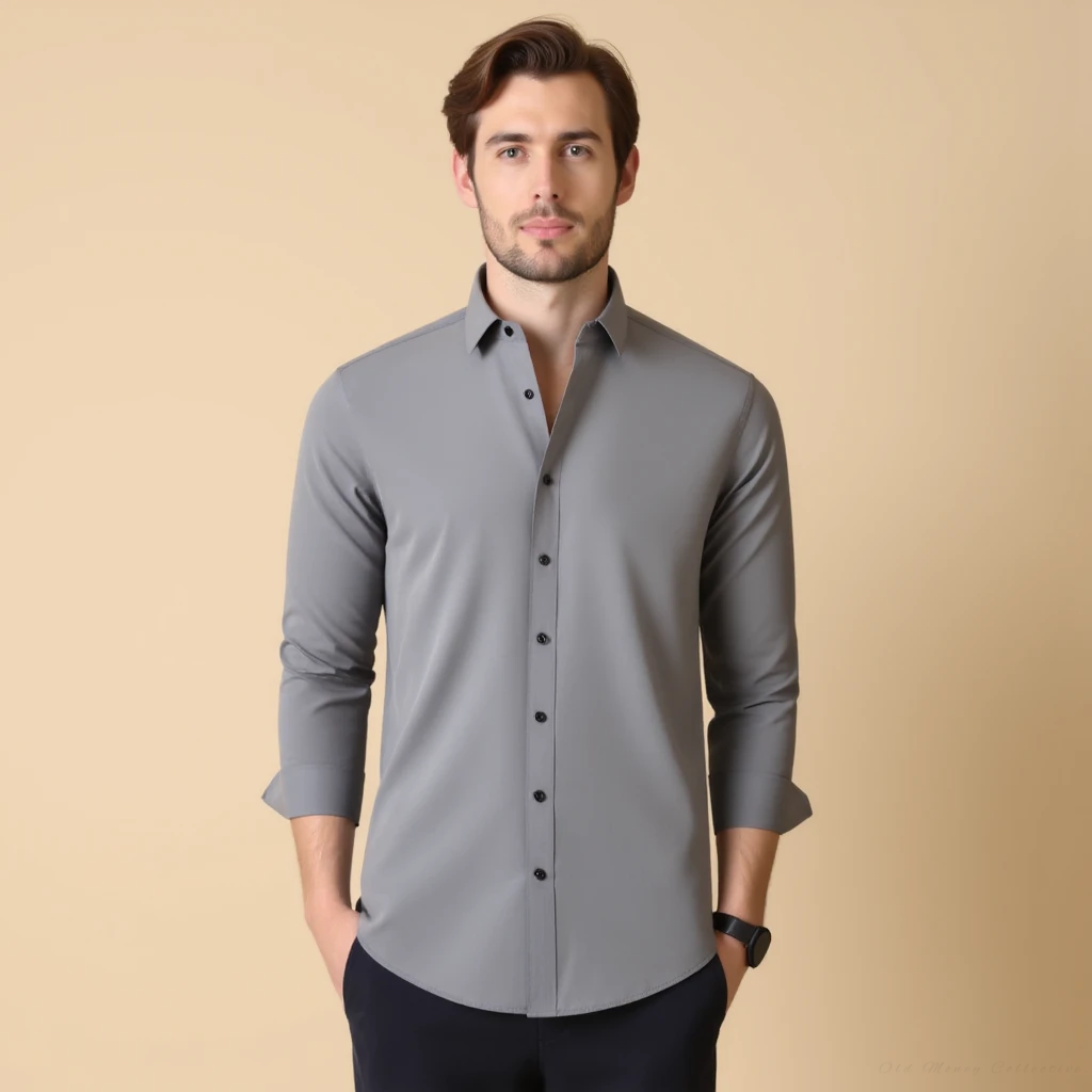 Windsor Full Sleeve Shirt for men, gray